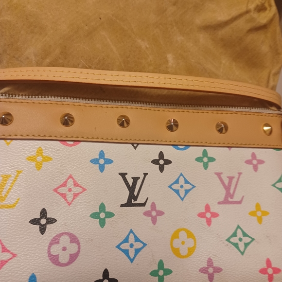 LV Multi color leather Pochette - Picture 6 of 6